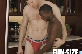 FunSizeBoys - Tiny hot gay bottom barebacked by huge, hung sexy DILF