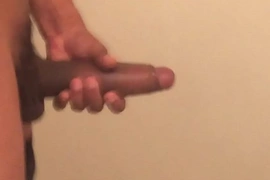 stroking my black dick