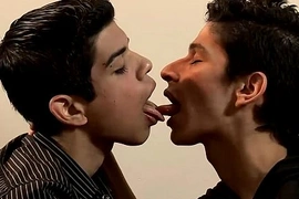 Horny latino twinks in a hot action