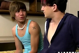 Emo twinks Andy Kay and Scott Alexander bare fuck and cum