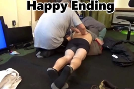 Happy Ending Massage gay gives me rub down and can't stay off my cock