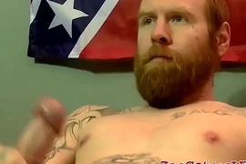 Ginger amateur with huge beard sucked dry by mature homo