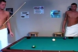 Hot Men In Towels Playing Pool Then Something Happens