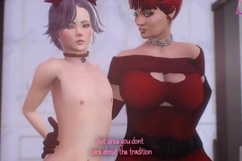 Animation shemale milf fucks obedient guy in the anal, hot futanari sex