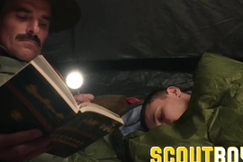 ScoutBoys - Austin Young fucked outside in tent by older daddy